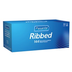 Pasante Ribbed condooms 144 stuks