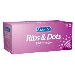 Pasante Ribs & Dots condooms 144 stuks