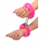 Neon Furry Cuffs - Roze